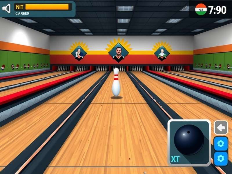 Indian Bowling Sensation multiplayer competition screen